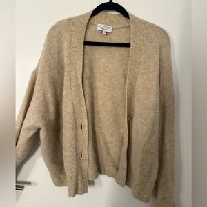 & other stories tan cardigan